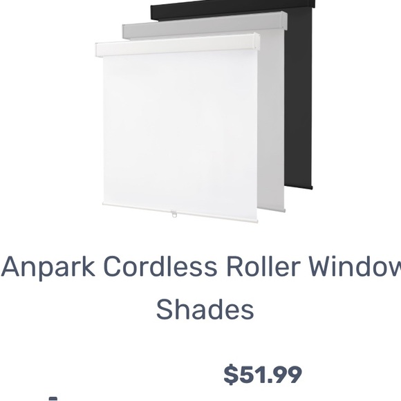 Anpark Cordless Roller Window Shade White all sales final - Picture 2 of 2